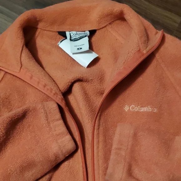 Columbia Vibrant Orange Fleece Jacket - Picture 3 of 6